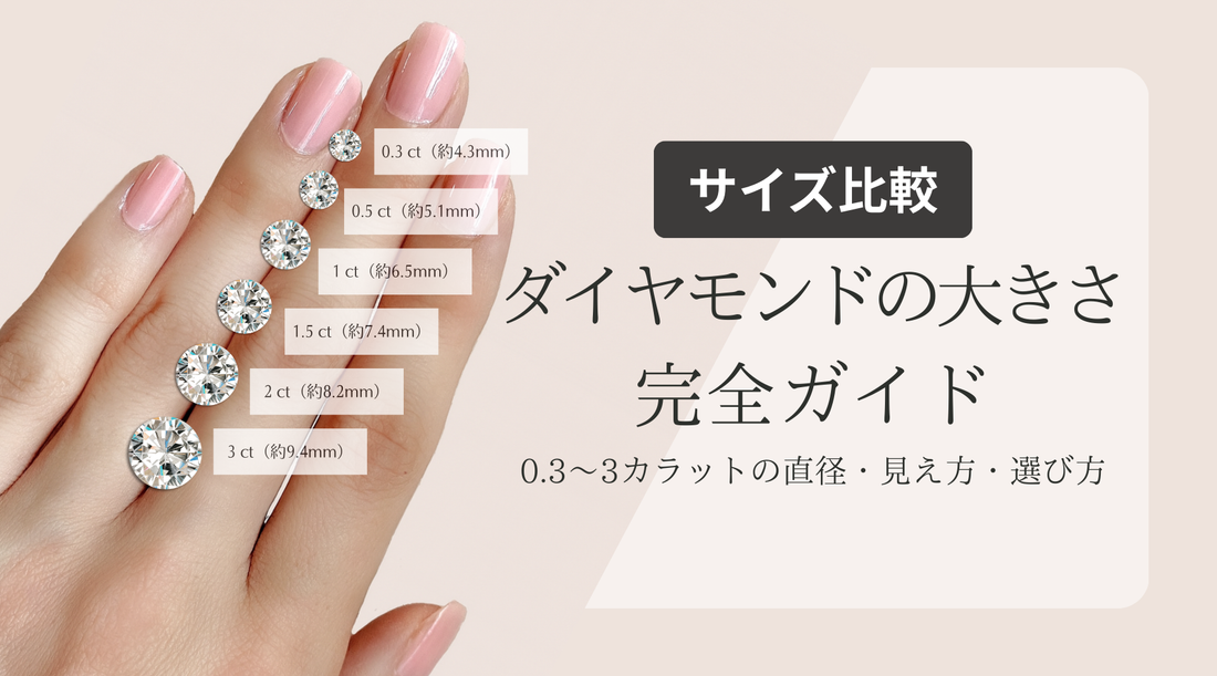 ダイヤモンドの大きさ比較