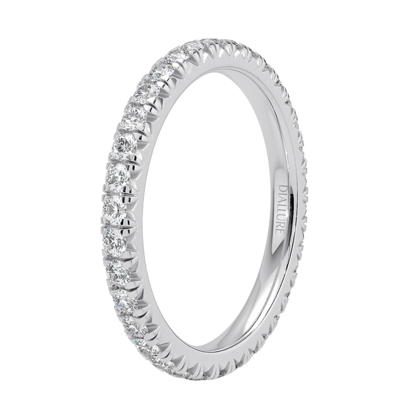 Sara フレンチセットフルエタニティリング 1.0ct /2.0ct /3.0ct ダイヤモンド/ラボグロウンダイヤ 縦画像