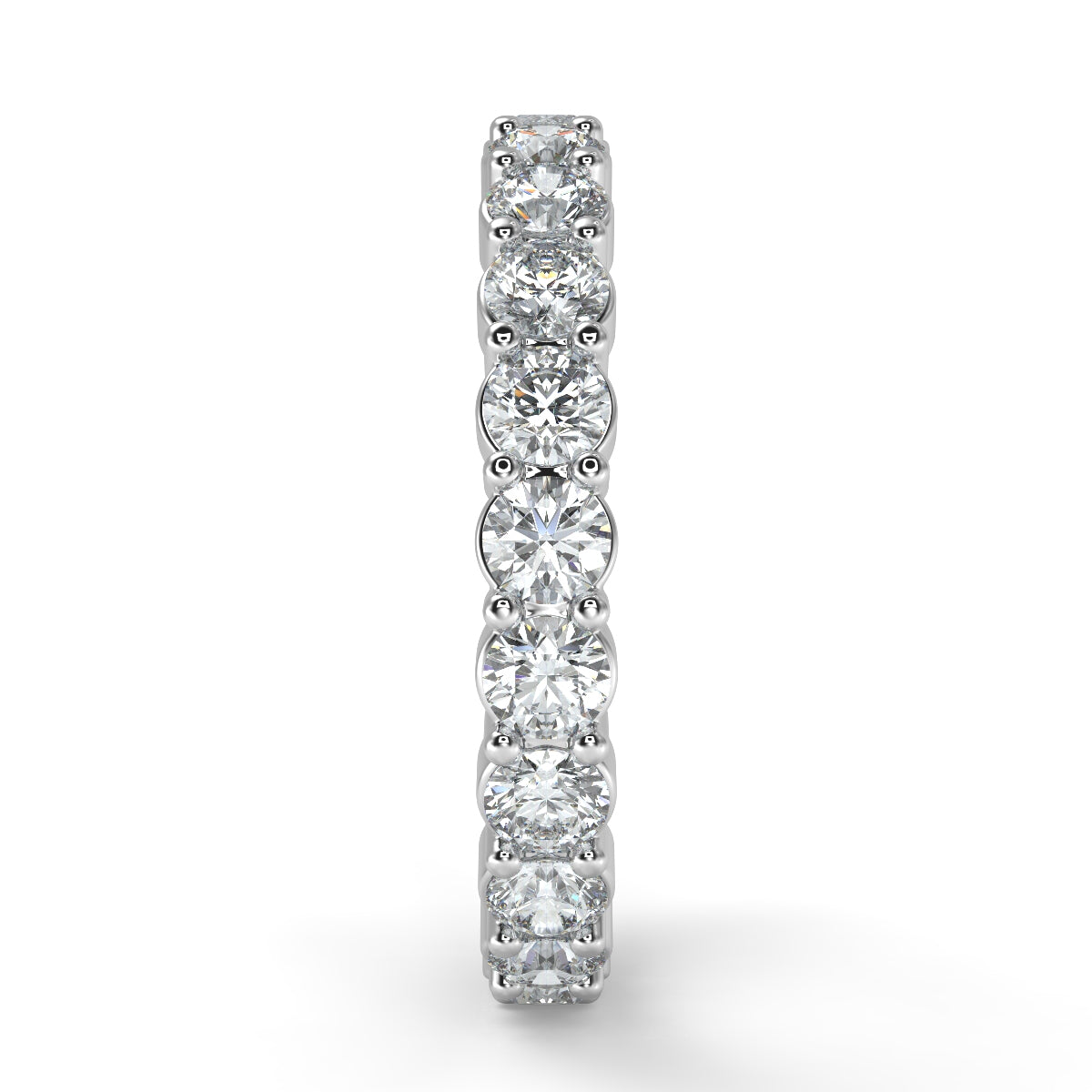 Emma フルエタニティリング 1.0ct /2.0ct /3.0ct ダイヤモンド/ラボグロウンダイヤモンド 縦真横からの画像