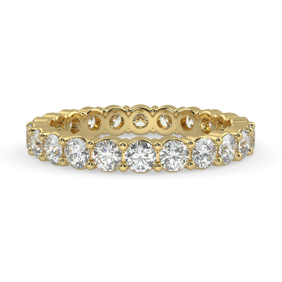 Emma フルエタニティリング 1.0ct /2.0ct /3.0ct ダイヤモンド/ラボグロウンダイヤモンド イエローゴールド