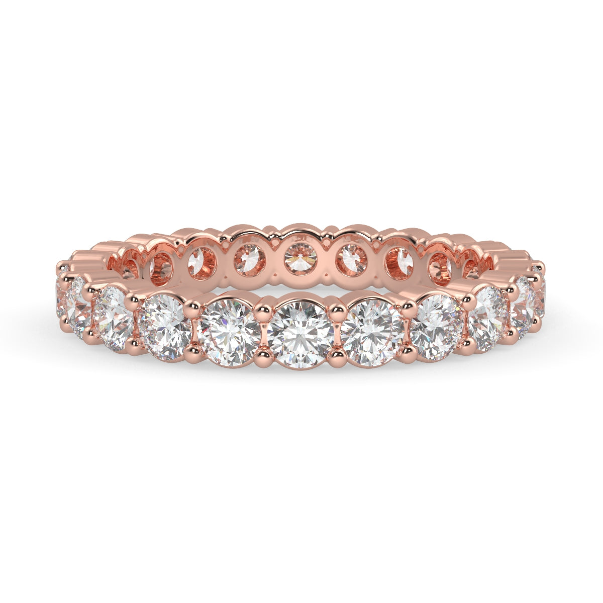 Emma フルエタニティリング 1.0ct /2.0ct /3.0ct ダイヤモンド/ラボグロウンダイヤモンド ピンクゴールド