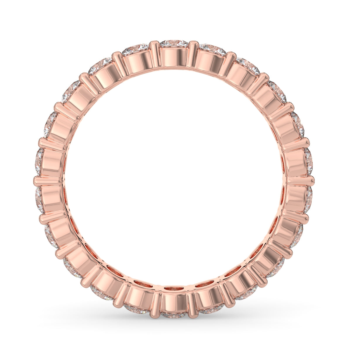 Emma フルエタニティリング 1.0ct /2.0ct /3.0ct ダイヤモンド/ラボグロウンダイヤモンド ピンクゴールド 縦画像