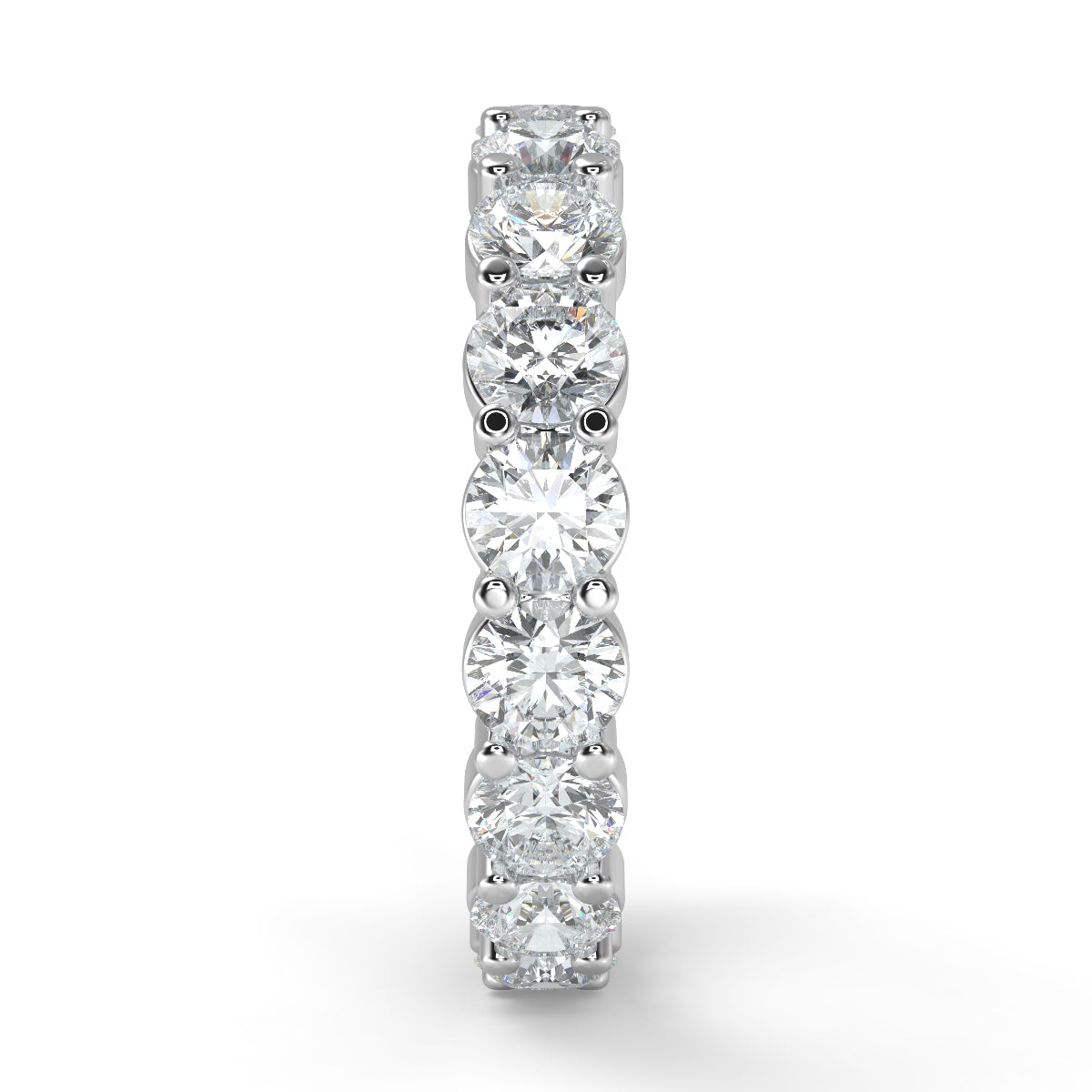 Emma フルエタニティリング 1.0ct /2.0ct /3.0ct ダイヤモンド/ラボグロウンダイヤモンド 縦真横からの画像