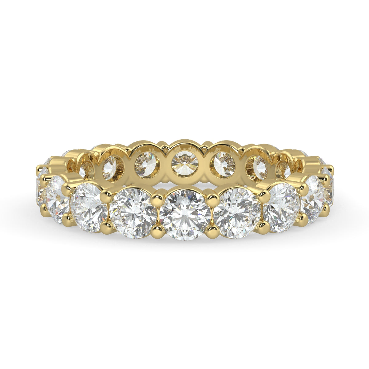 Emma フルエタニティリング 1.0ct /2.0ct /3.0ct ダイヤモンド/ラボグロウンダイヤモンド イエローゴールド