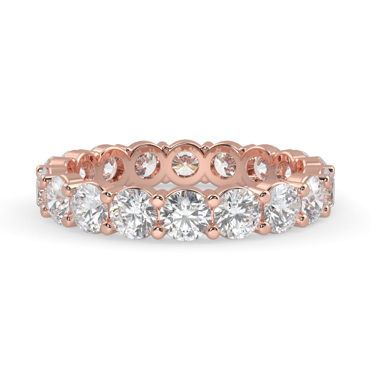 Emma フルエタニティリング 1.0ct /2.0ct /3.0ct ダイヤモンド/ラボグロウンダイヤモンド ピンクゴールド