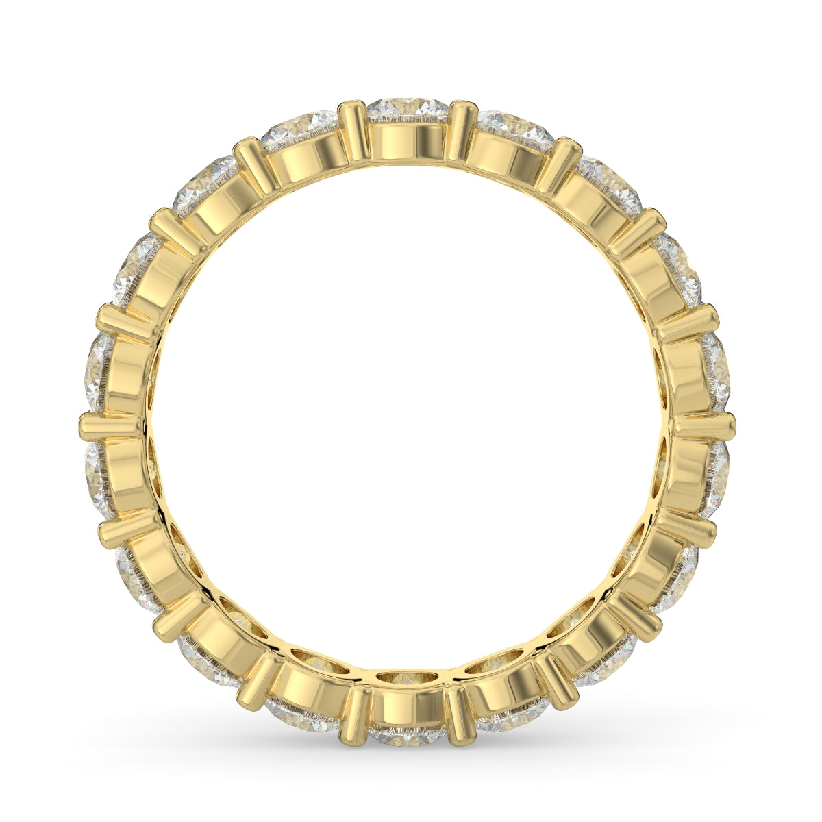 Emma フルエタニティリング 1.0ct /2.0ct /3.0ct ダイヤモンド/ラボグロウンダイヤモンド イエローゴールド 縦画像