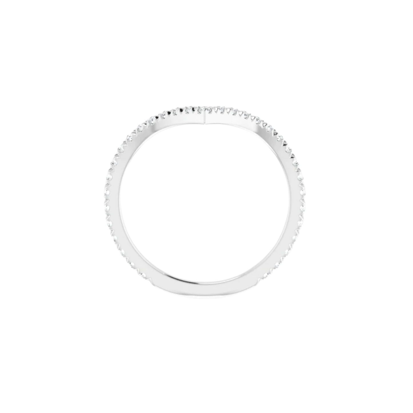 Claire Half Eternity Ring V Shape 0.5 carat 