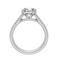 玛雅密镶公主方形钻石戒指
