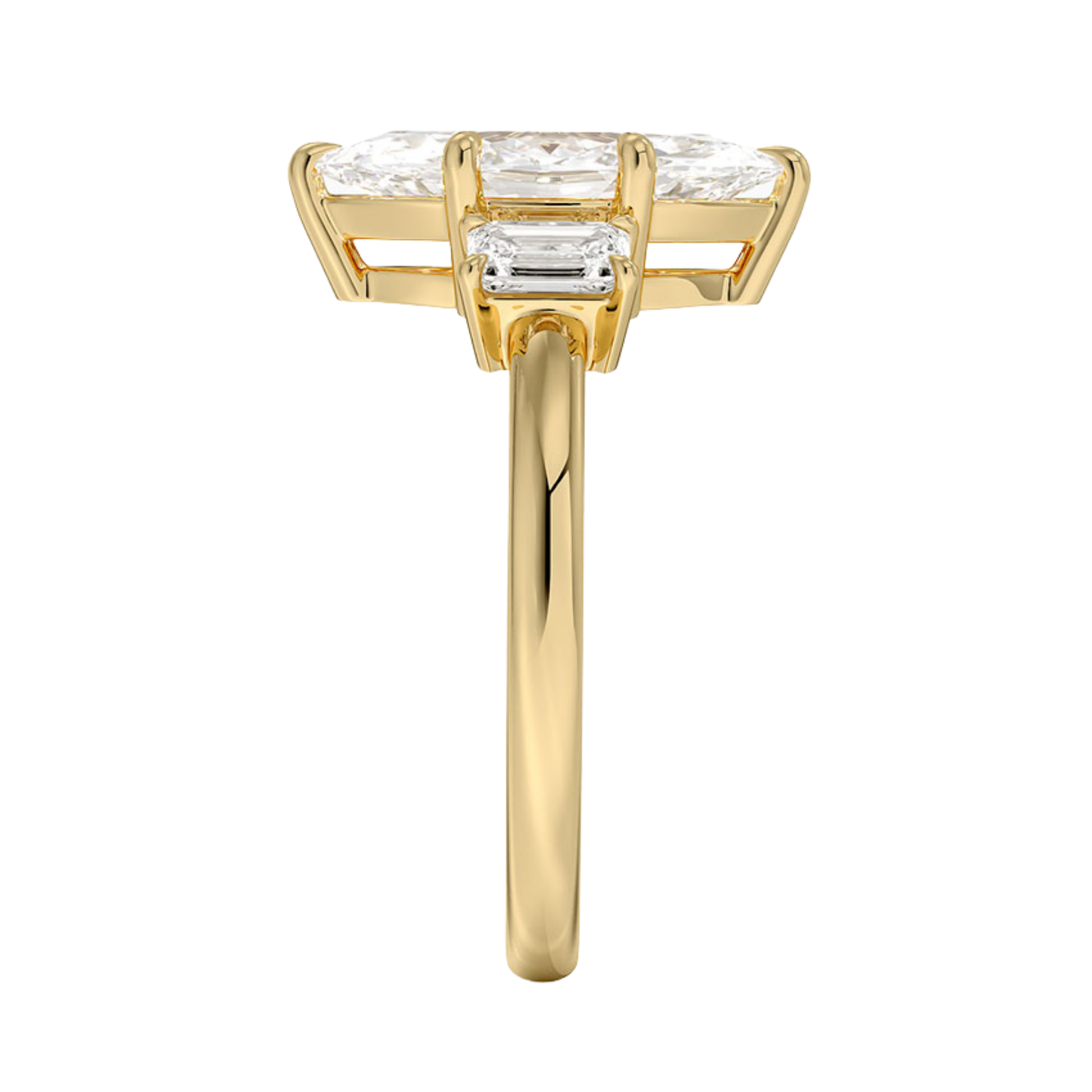 Elizabeth マーキスカットサイドストーンリング | ラボグロウン Elizabeth マーキスカットサイドストーンリング | ラボグロウン