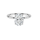 Kelly solitaire ring oval cut diamond