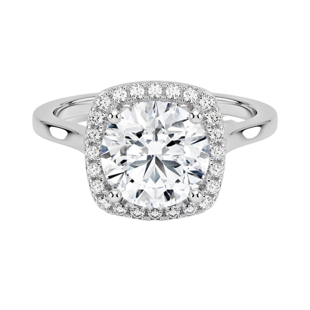 Kristen クッションカットヘイローリング | ラボグロウンダイヤモンド