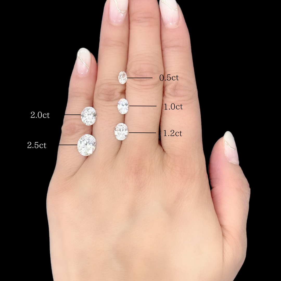 DIANA パヴェリング オーバルカット | ラボグロウンダイヤモンド/ダイヤモンド 婚約指輪 ダイヤモンド / 0.5 CT / K18 ローズゴールド
