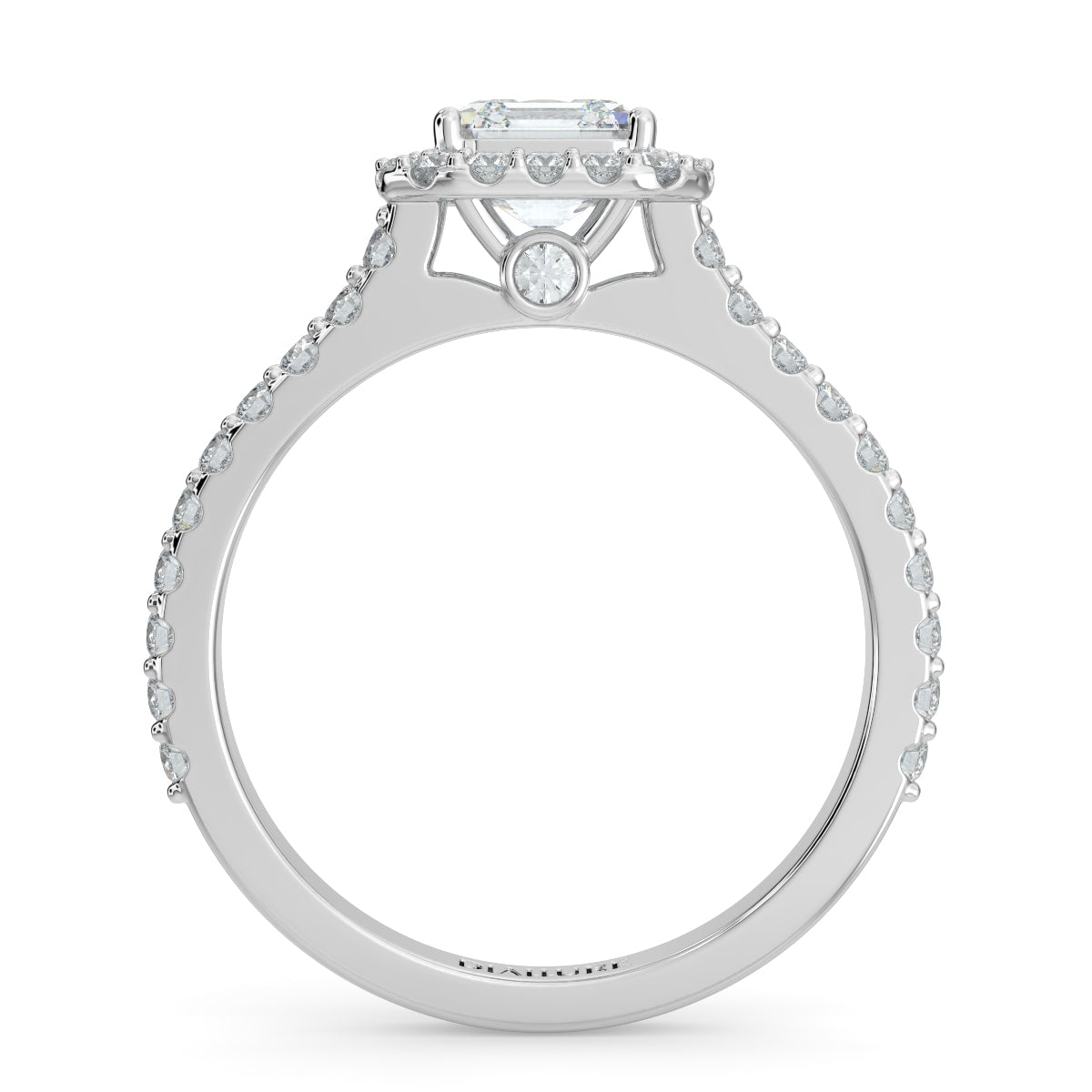 Marie Secret Stone Halo Ring Cushion Cut Diamond 