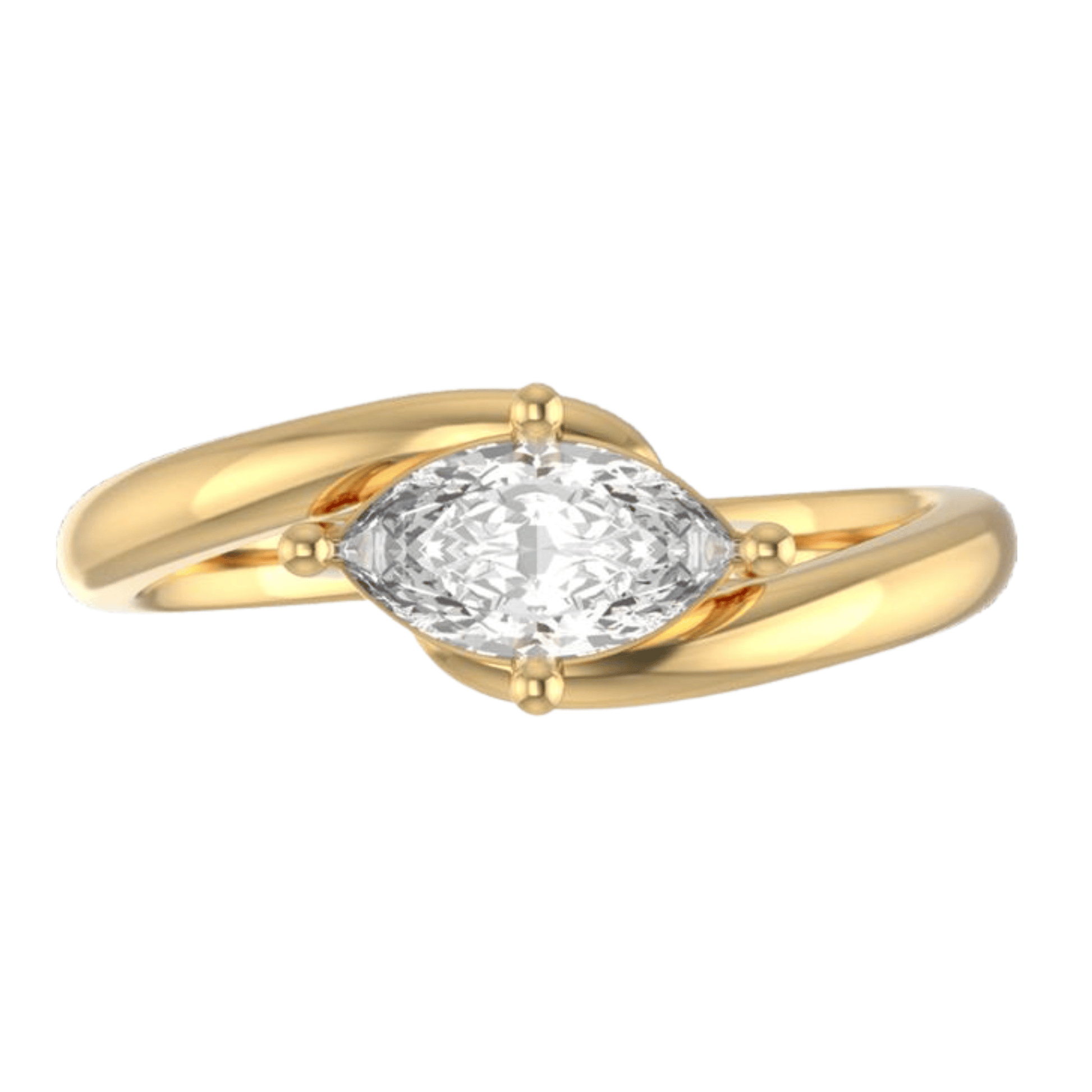 サラ・マーキスカットリング | ラボグロウン ダイヤモンド/ダイヤモンド 婚約指輪 イエローゴールド