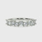 Meg half eternity ring round brilliant cut diamond 0.52 carat 