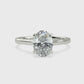 Kelly solitaire ring oval cut diamond