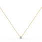 Sophia Mini Lab Grown Diamond Solitaire Necklace with Round Brilliant Cut Diamonds 0.1 Carat/0.2 Carat 
