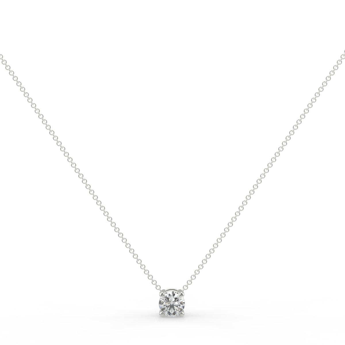 Buy SO SEOUL SO SEOUL Athena Round Brilliant Cut 0.5CARAT Diamond Simulant  Cubic Zirconia Solitaire Pendant Chain Necklace 2024 Online | ZALORA  Singapore