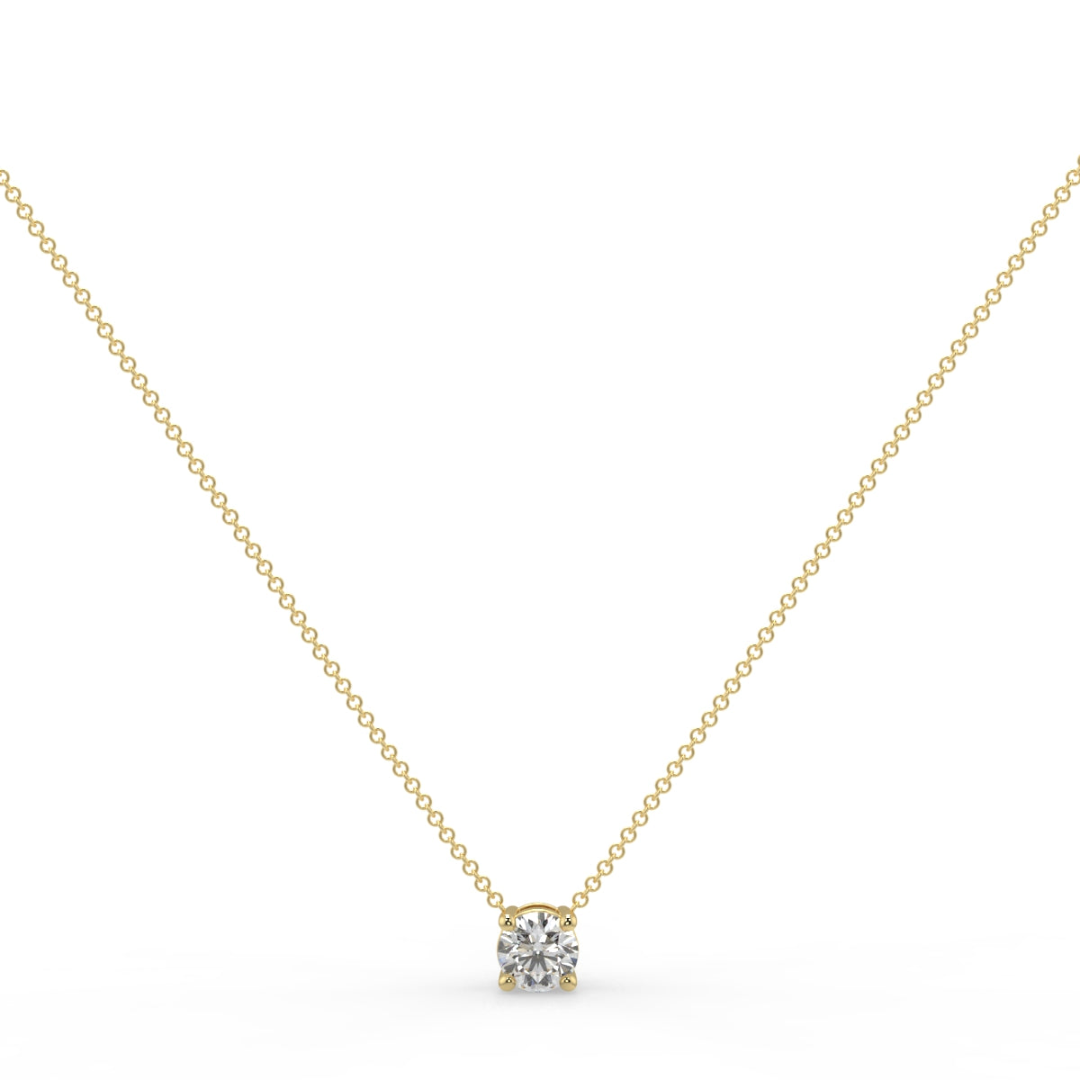 Sophia Solitaire Necklace Round Brilliant Cut Diamond 0.5 carat 