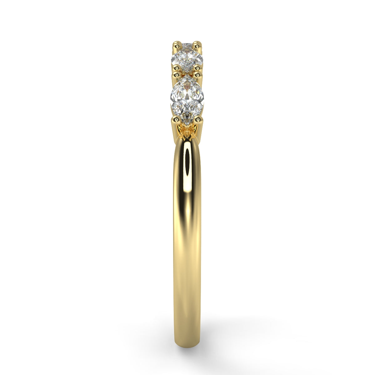 Amelie 周年纪念戒指榄尖形切割钻石 0.38 克拉