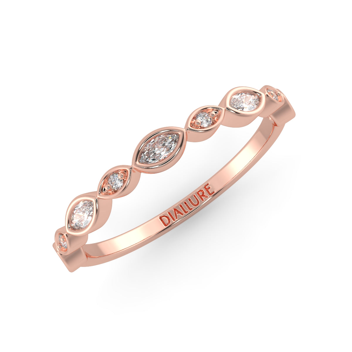 Ines Anniversary Ring Marquise Cut Diamond 0.17 carat 
