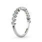 Mila bezel ring round brilliant cut diamond 0.18 carat 