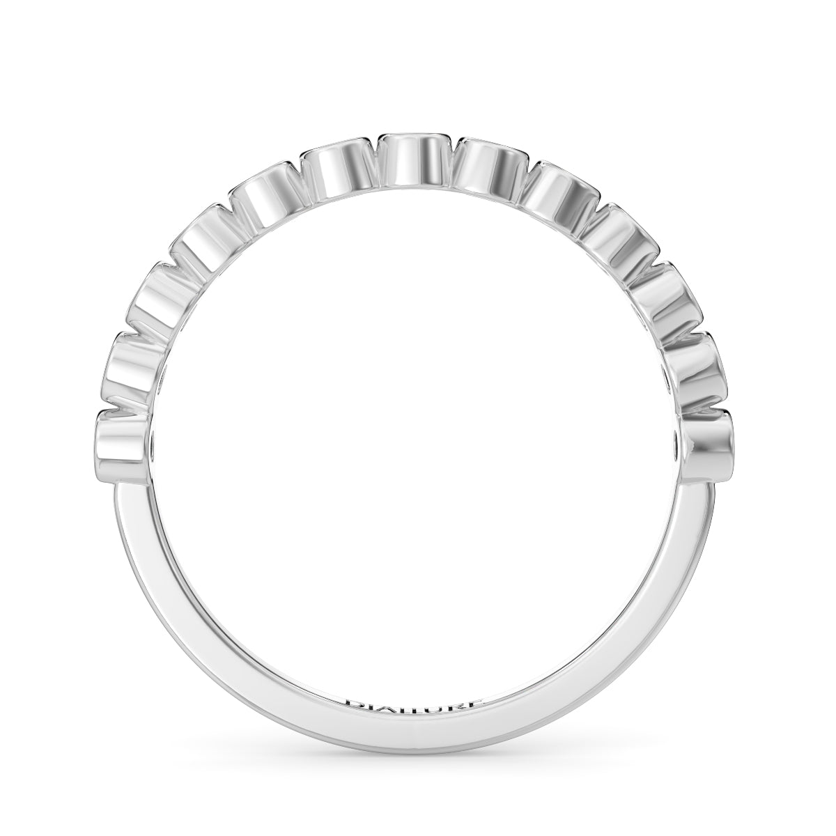 Mila 表圈戒指圆形明亮式切割钻石 0.18 克拉