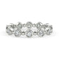 Nicole bezel ring round brilliant cut diamond 0.46 carat 