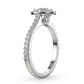 Marie Secret Stone Halo Ring Oval Cut Diamond